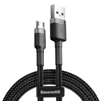 Καλώδιο USB A Αρσενικό σε USB B micro - 2m Υφασμάτινο
