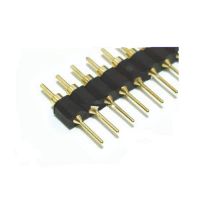 Pin Header 1x40 Male 2.54mm Black - Round