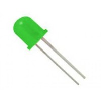 LED Diffused 10mm Πράσινο