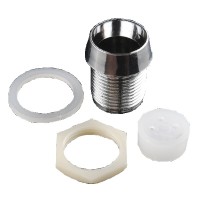 LED Holder - 10mm Plastic (Chrome Finish)