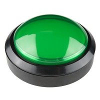 Big Dome Push Button - Green