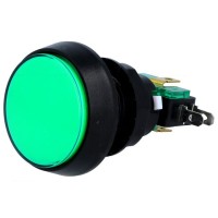 Dome Push Button 44mm - Green
