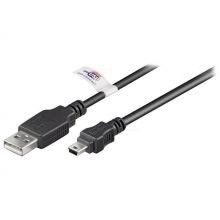 USB Cable 2.0 A to USB B mini - 1.8m