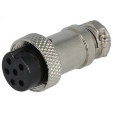 Microphone Connector Female 6-Pin - for Cable
