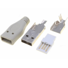 USB Male Type A Connector - For Cable
