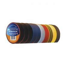 Insulation Tape PVC 15mm 10m - Pack of 10 Colors