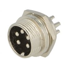 Microphone Connector Male 5-Pin - Panel Mount