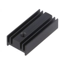 Heatsink 25.4x12x6.5mm Aluminium Black