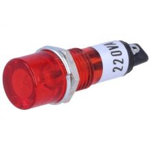 Neon Lamp Indicator 230VAC - 10mm Red