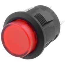 Illuminated Push Button - Momentary (16mm, Red)