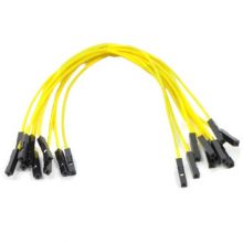 Jumper Wires 15cm Female to Female - Pack of 10 Yellow