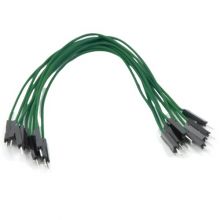 Jumper Wires 15cm Male to Male - Pack of 10 Green