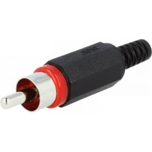 RCA Connector Μale Red (for Cable)