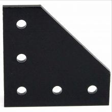 Joining Plate L 5 Holes - Black