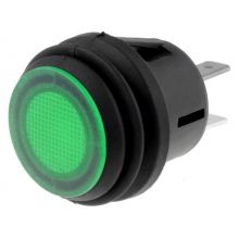 Push Button SPST-NO 20.2mm - with Green Led