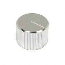 Potentiometer Knob 20x14mm Aluminium 6.35mm - Silver