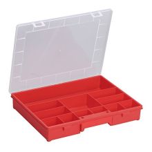 Storage Box 370x295x60mm Red - 12 Compartments
