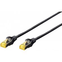 Patch S/FTP Cable Cat 6a - 0.25m Black