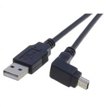 USB Cable 2.0 A to USB B mini - 1.8m (Angled)
