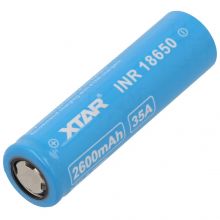 Battery Rechargeable 18650 3.6V - 2600mAh XTAR - Flat Top