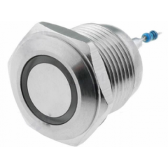 Metal Pushbutton - Momentary (16mm, Blue)