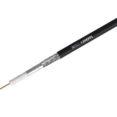 Καλώδιο Ομοαξονικό - 15AWG Solid Cu - PVC Μαύρο