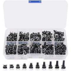 Tact Switch Assortment Kit 6x6mm 4pins - 200pcs