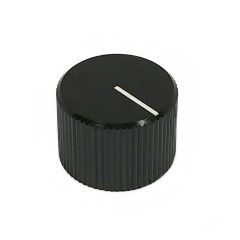 Potentiometer Knob 20x14mm Aluminium 6.35mm - Black