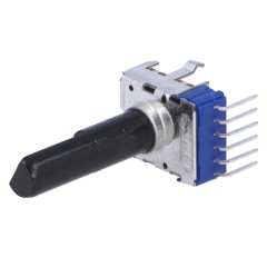 Potentiometer Logarithmic A10Kohm Stereo - D6mm H21.4mm (PCB)