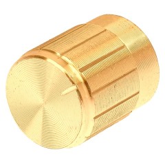 Potentiometer Knob Aluminum 15x17mm - Gold