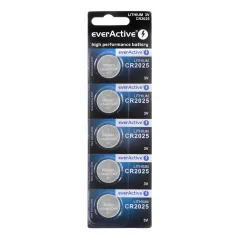 Μπαταρία Coin Cell CR2025 everActive - 5 τμχ.
