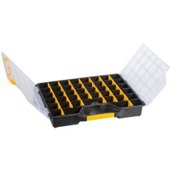 Κουτί Αποθήκευσης 465x375x75mm Μαύρο με Διαχωριστικά