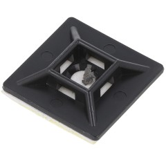 Στήριγμα Δεματικών 4.8mm Μαύρο - Αυτοκόλλητο