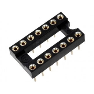 Dip Socket 14 Pin Gold