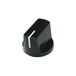 Knob 1510 Plastic Black - 19x14.5mm (Set Screw)