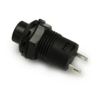 Push Button Latching - 12.5mm Black