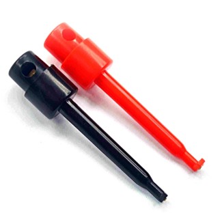IC Hook Clip for Soldering - Set of 10 (Black-Red)
