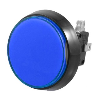 Arcade Flat Push Button 60mm - Blue