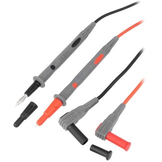 Test Leads Silicone Red/Black TIP4mm 1m