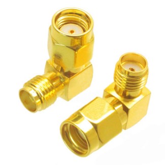 RPSMA Male to SMA Female (Angled) Adapter