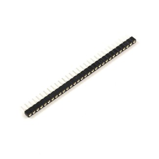 Pin Header 1x40 Female 2.54mm Black - Round