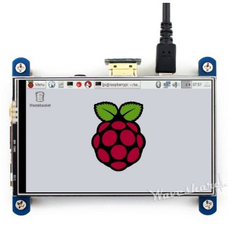 Pi Display 4" HDMI 800x480 IPS Resistive Touchscreen