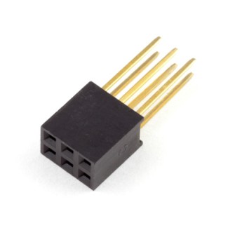 Pin Header 2x3 Female 2.54mm - Long