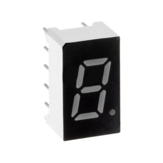 Single Digit 7-Segment 7.62mm - Yellow Common Cathode