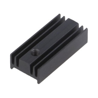 Ψύκτρα 25.4x12x6.5mm Αλουμινίου Μαύρη