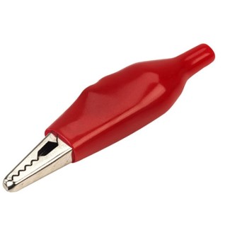 Alligator Clip 54mm for Soldering - Red