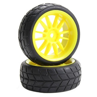 Rubber Wheel 66x26mm - Yellow HEX