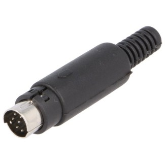 MiniDIN 8-Pin Connector Male for Cable