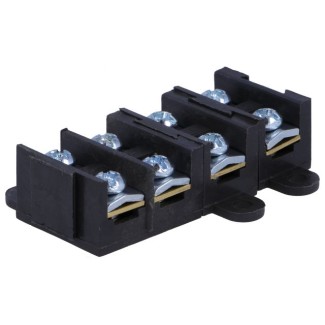 Terminal Block 4 Ways 1.5-4mm Black