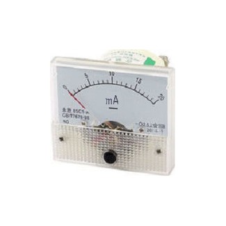 Αμπερόμετρο DC 60x60mm 0-20mA - 01.034.0161